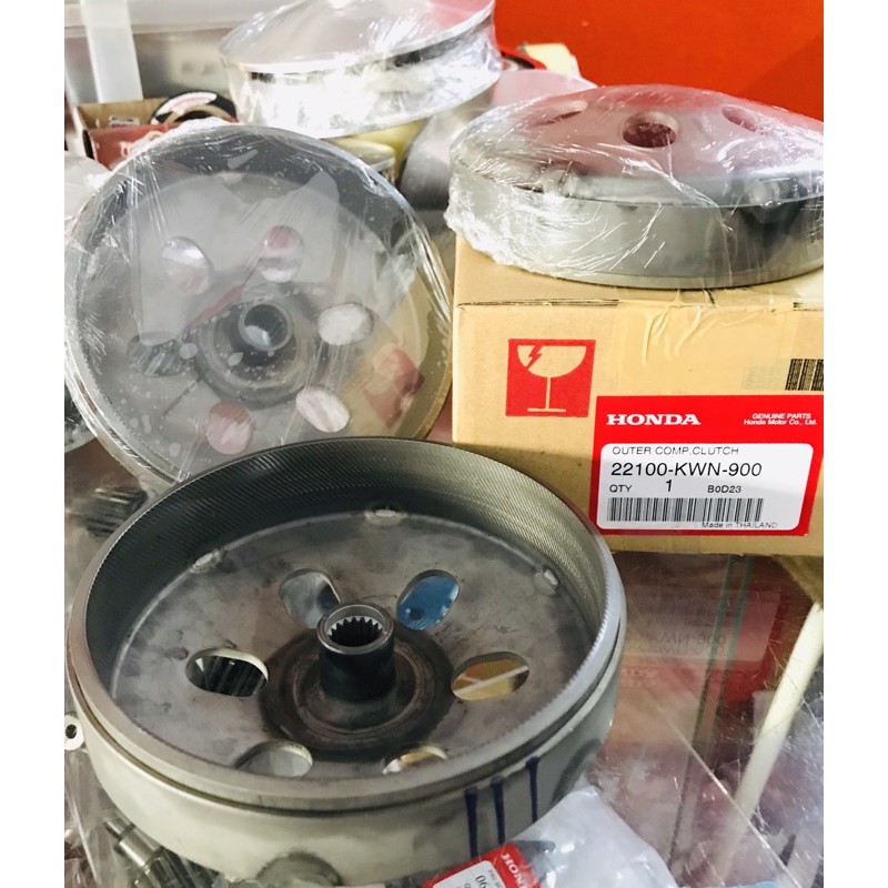กะโหลกคลัชแท้กัดลาย PCX150, PCX160 Click125, 150,160  ADV150,160, Girono, Lead กัดลายตะไบ  ของใหม่ แท้เบิกศูนย์ 100%