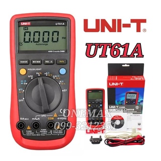 มัลติมิเตอร์ดิจิตอล UNI-T UT61A Digital Multimeter มิเตอร์วัดไฟ ดิจิตอลมัลติมิเตอร์ มิเตอรดิจิตอล เครื่องมือวัดไฟ