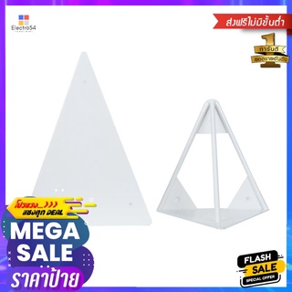 แขนรับชั้นเหล็ก STACKO สามเหลี่ยม 14.5x15x19 ซม. สีขาวBRACKET STACKO TRIANGLE 14.5X15X19CM MATTE WHITE