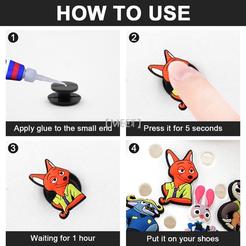 【MEET】10 ชิ้น/แพ็ค เครื่องประดับดอกไม้สำหรับรองเท้า เหมาะสำหรับรองเท้า crocs หัวเข็มขัดตกแต่ง หัวเข็มขัดรองเท้า วัสดุทำมือ DIY ที่ถอดออกได้ - รูปที่ 5