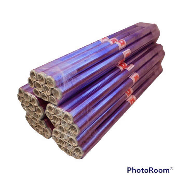 ม้วนพลาสติกPVC พลาสติกห่อของ กว้าง 54” หนา 0.03 mm. ยาว 25 หลา ตรา ช้าง ราคา / ม้วน