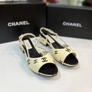 รองเท้า CHANEL SLING SHOES SS22  CC LOGO HEEL 2.5CM  COLLECTION 💛