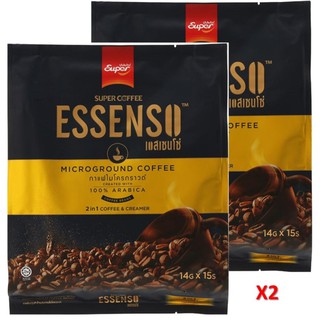 Essenso 2in1 Microground Coffee 100% Arabica เอสเซนโซ่ 2อิน1 อาราบิก้า100% 14g x 25ซอง (2แพค)