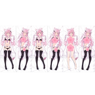 ปลอกหมอนอิง ลายการ์ตูนอนิเมะ Virtual YouTuber Hakui Koyori Dakimakura Male Otaku ขนาด 50X150 ซม.