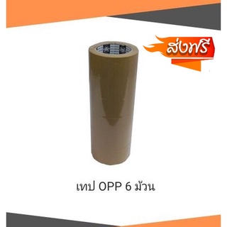 ถูกมาก จัดส่งทันที Phoenix Tape เทปกาว opp 50 ไมครอน ยาว 100 หลา กว้าง 2 นิ้ว แพ็ค 6ม้วน ส่งฟรี