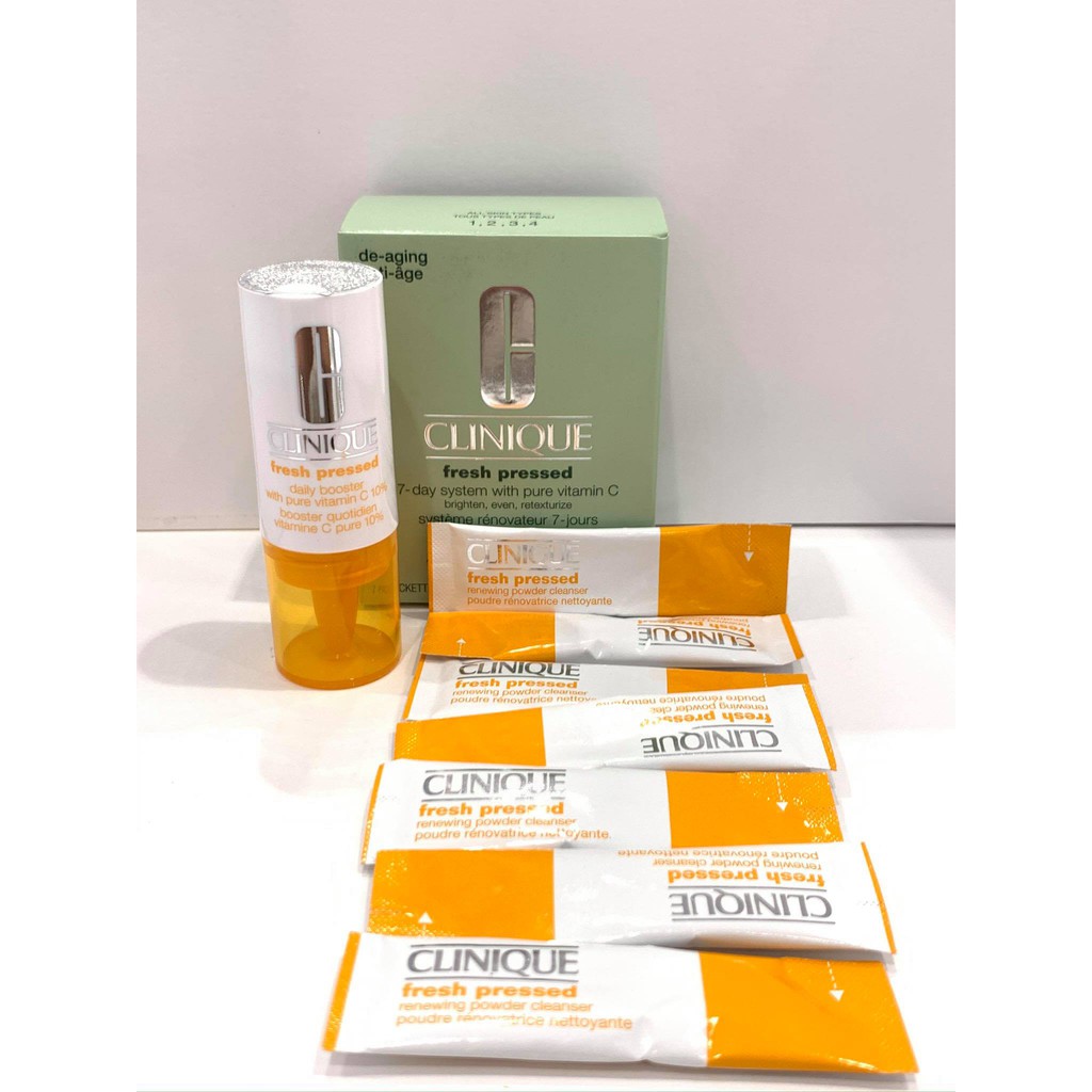CLINIQUEFreshPressedClinical™ Daily  Overnight Boosters with Pure Vitamins C 10%