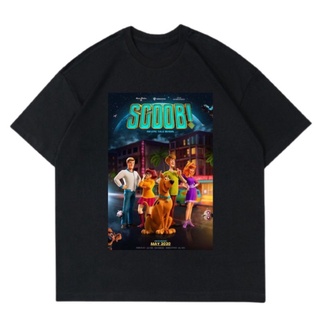 เสื้อยืดสีขาวเสื้อยืดแขนสั้น ผ้าฝ้าย ลายการ์ตูน SCOOBY DOO CARTOON สไตล์วินเทจ สําหรับผู้ชาย และผู้หญิง ไซซ์ 30s 24sS-4X