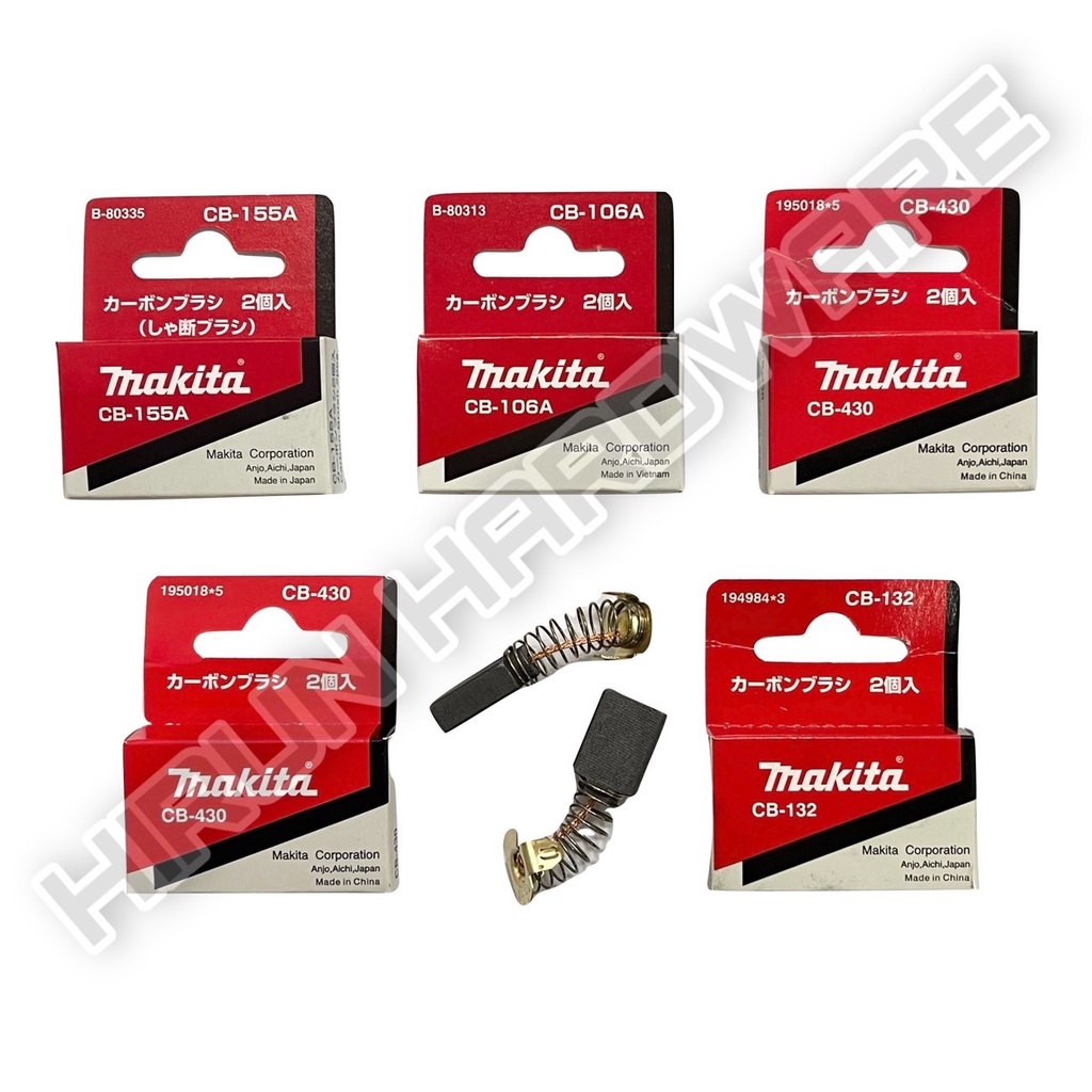 แปรงถ่าน MAKITA แท้ CB51A CB55A CB64A CB85A CB153A CB155A CB203A CB204A CB303A CB325 CB329 CB411A CB