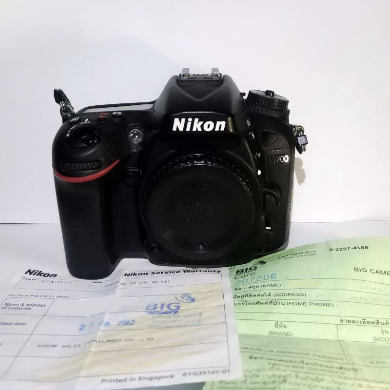 กล้องมือสอง (ฺBody) Nikon d7200 อปกศ. ชัตเตอร์ 6601