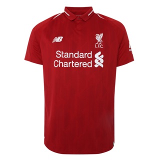 เสื้อกีฬาแขนสั้น ลายทีมชาติฟุตบอล Liverpool 2018/19 ชุดเหย้า