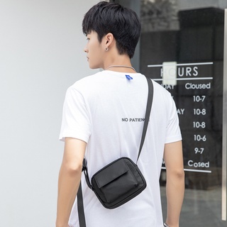 กระเป๋าสะพายข้างลำลองสำหรับผู้ชายสไตล์ญี่ปุ่น ins กระเป๋าสะพายข้างมินิกีฬา messenger bag