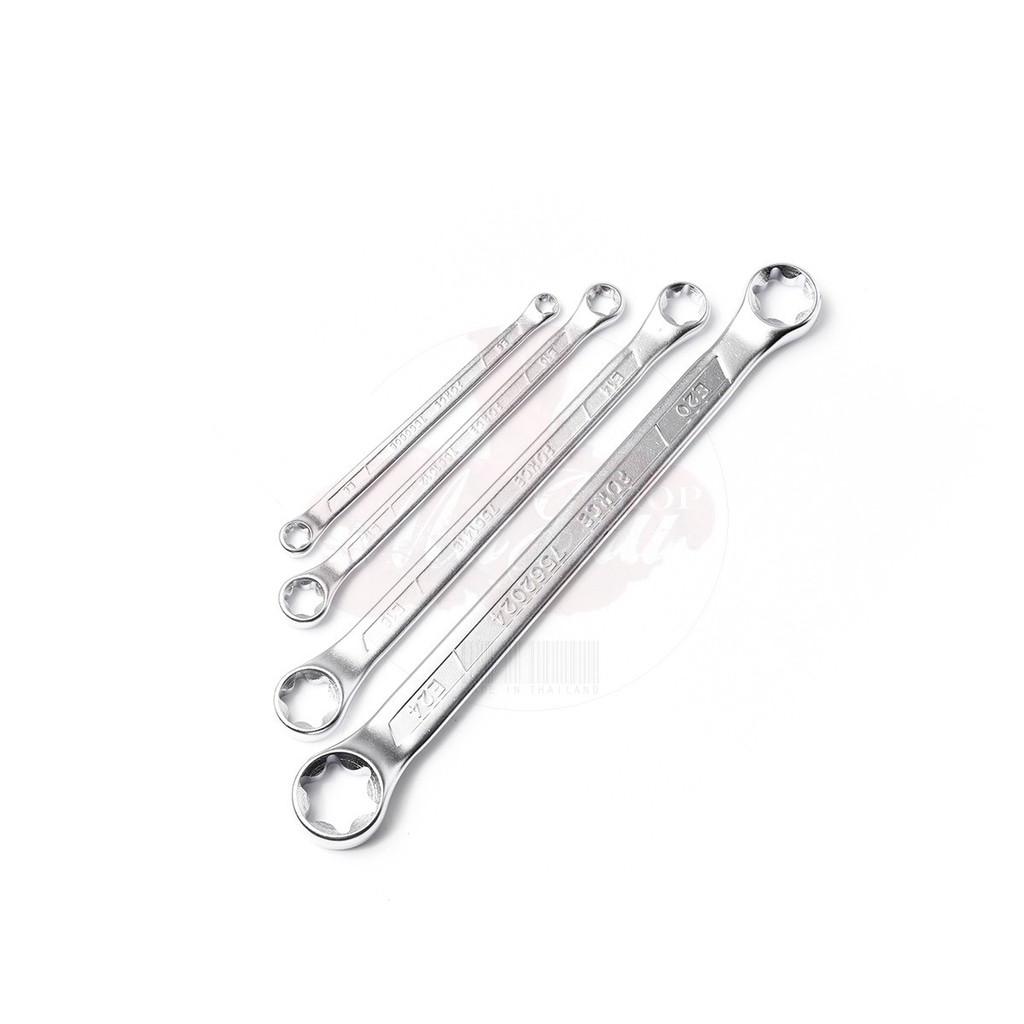 FORCE ประแจ ประแจแหวน ประแจดาว ประแจแหวนดาว ชุดประแจหัวจีบ 4 ชิ้น Model 5041