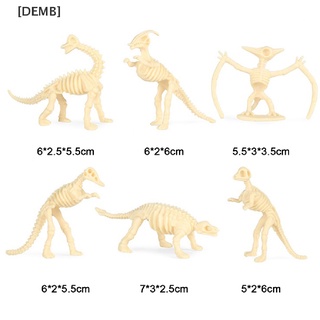 [DEMB] 12pcs Dinosaur Toys Fossil Skeleton Simulation Model Set Mini Action Figure Hot Sell