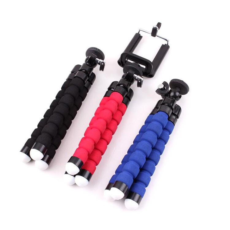 ขาตั้งกล้อง ขาตั้งมือถือ หนวดปลาหมึก 3 ขา มี3สี Octopus Flexible Leg Mini Size S 3colors