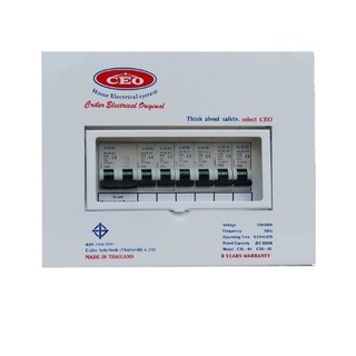 CEO ตู้คอนซูเมอร์สำเร็จ 6 ช่อง 63A