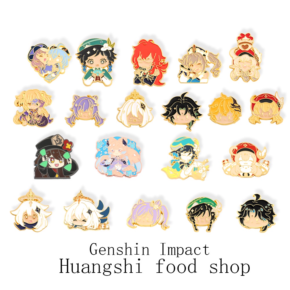 Yuanshen เข็มกลัดคอสเพลย์เกมสองมิติ etsy อุปกรณ์เสริมอะนิเมะ Kamahara Wanye กระเป๋าเป้สะพายหลังหน้าอ