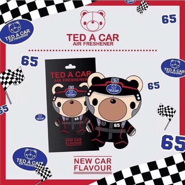 น้ำหอมรถยนต์ น้ำหอมปรับอากาศ TED A CAR กลิ่น New car หมีซิ่ง