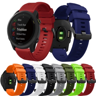 สายนาฬิกาซิลิโคน อุปกรณ์เสริมสมาร์ทวอทช์ สำหรับ Garmin Forerunner 745