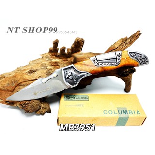 NT SHOP มีดเดินป่า มีดพก มีดใบมีดสีดำคมเท่ มีดสะสม knife K163