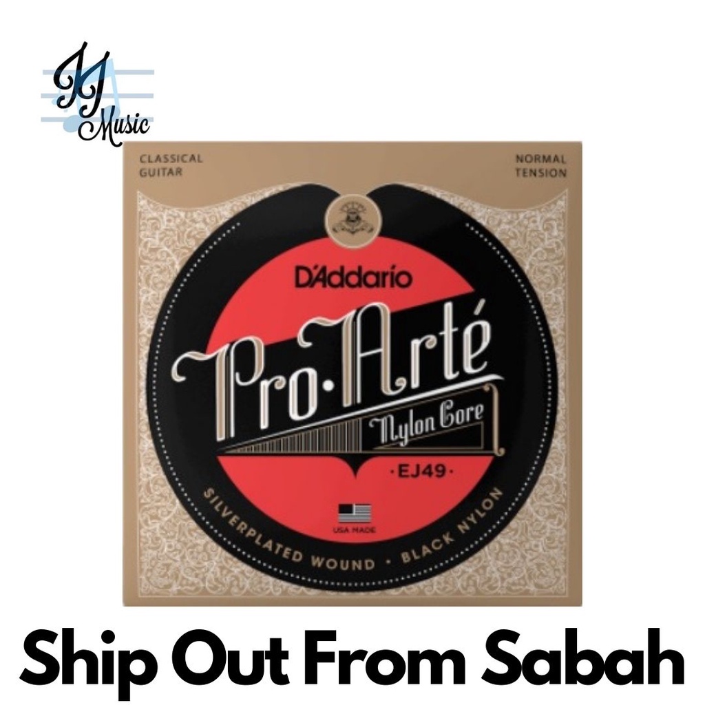 D'ADDARIO DAddario EJ49 Pro-Arte Black Nylon Normal Tension (DAddario / EJ-49)