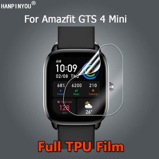 สําหรับ Amazfit GTS 4 Mini SmartWatch Ultra Slim ใสนุ่ม TPU ฟิล์มกันรอยหน้าจอ - ไม่ใช่กระจกนิรภัย