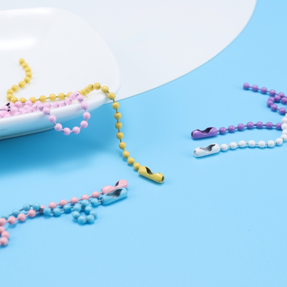 St.kunkka 20 ชิ้น ห่วงโซ่ไข่ปลา พวงกุญแจ โซ่ลูกปัด ขนาดคือ 12 ซม. * 2.4 มม. ทำพวงกุญแจ สร้อยข้อมือ