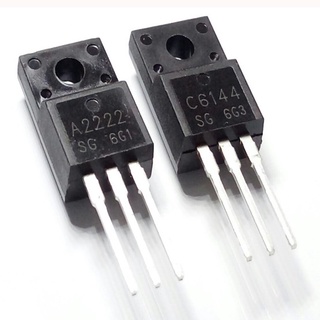 A2222 C6144 ทรานซิสเตอร์ 2SA2222 2SC6144 TO-220F Silicon PNP NPN 50V 10A Power Bipolar Transistor TO220