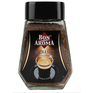 Bon Aroma Espresso Instant Coffee 100g.บอนอโรมากาแฟสำเร็จรูปเอสเปรสโซ่ 100กรัม