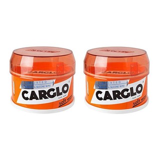 CARGLO คาร์โกล้ ซอฟท์แวกซ์ ครีมขัดเคลือบเงาตัวถังรถยนต์ 340 กรัม x 2 กระปุก