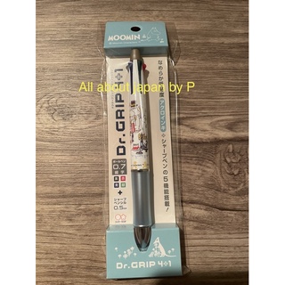 ปากกาและดินสอ Dr.grip 4+1 ลาย moomin/ doraemon