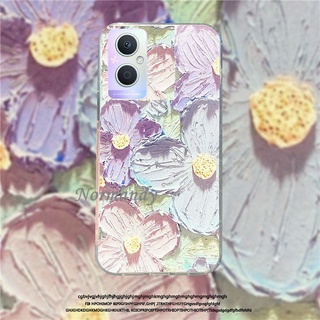 เคส Hot Sale Casing OPPO Reno 7 Reno7 Z Pro 5G Fashion Painting Flowers Phone Case TPU Softcase Shockproof Protective Cover เคสโทรศัพท์