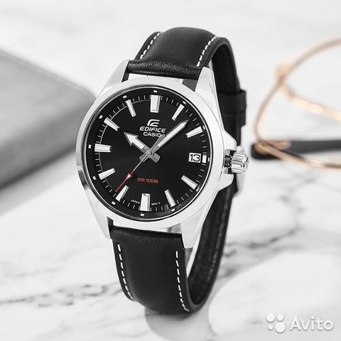 นาฬิกา Casio Edifice รุ่น EFV-100L-1A นาฬิกาผู้ชายสายหนัง ของแท้ 100% รับประกันศูนย์ CMG 1 ปีเต็ม