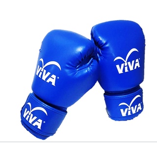 VIVA นวมมวย หนัง PU VELCRO รุ่น Classic สีน้ำเงิน