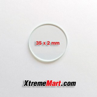 เลนส์กระจกใสสำหรับไฟฉาย ขนาด 35mm หนา 2mm replacement glass lens for flashlight