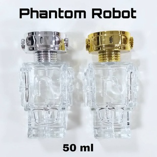 ขวดน้ำหอมสเปรย์ รุ่น ปาโก้ Phantom Robot (ขวดเปล่า) 50 ml ขวดใส ฝาเงิน/ทอง