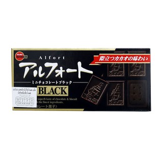 Bourbon Alford Mini Choc Black 52g  เบอร์บอน บิสกิตเคลือบช็อกโกแลต 52 กรัม