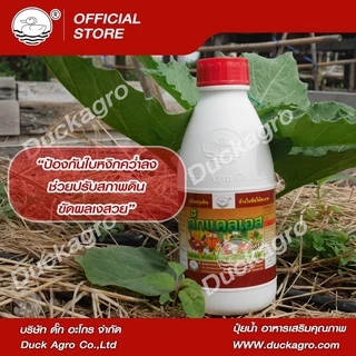 ดั๊กแคลเอส ตราเป็ด สารเสริมความแข็งแรง ขัดผลเงา มันวาว ขัดสนิมมะเขือ ป้องกันใบหยิก คว่ำลง ขนาดบรรจุ 250/ 500 /1,000ซีซี
