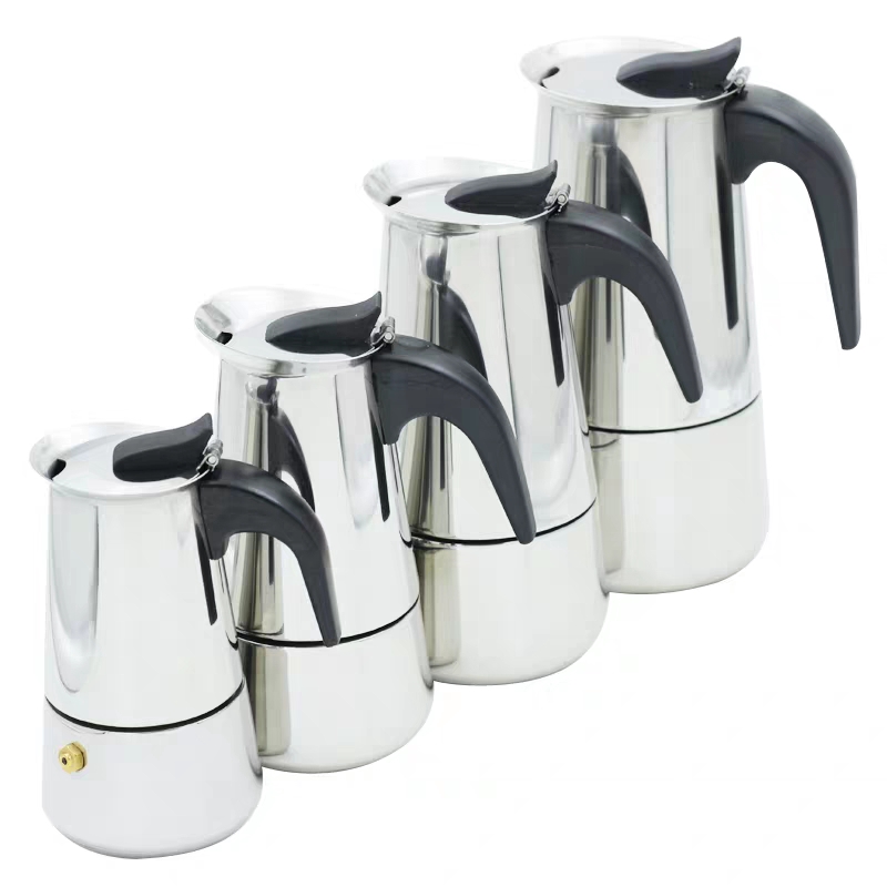 Pak  ATAT เครื่องทำกาแฟสด กาต้มกาแฟสดแบบพกพาสแตนเลส หม้อต้มกาแฟแบบแรงดัน 100ml/200ml /300ml