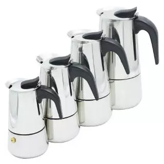 QIQI กาต้มกาแฟสดแบบพกพาสแตนเลส เครื่องชงกาแฟสด หม้อต้มกาแฟแบบแรงดัน 100ml/200ml/300ml