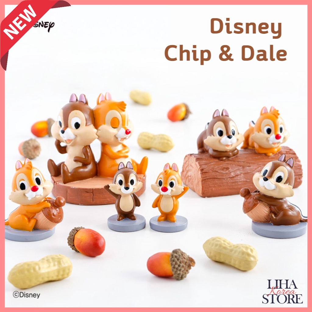 'จํานวนจํากัด Disney Chip&Dale(Chip and Dale)(Chip n Dale) สินค้า Chip Dale ตัวละครรูปรูปตกแต่งตัวเล
