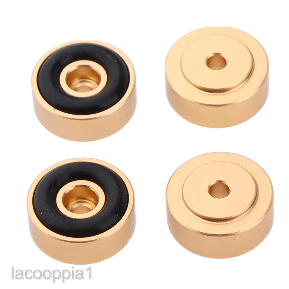 4pcs Speaker Spike Feet Isolation Foot Stand Amplifier Base Pad Φ20mm Gold