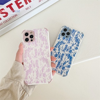 เคสไอโฟน 7 8 Plus 11PROMAX 12PROMAX 12mini 11PRO 12PRO 12 mini 7Plus 8Plus SE X XS MAX XR XSMAX 6 6S 6Plus 6SPlus 11 PRO 12 PROMAX สีฟ้า สีชมพู เคสโทรศัพท์มือถือ เคสโทรศัพท์หนังระดับไฮเอนด์