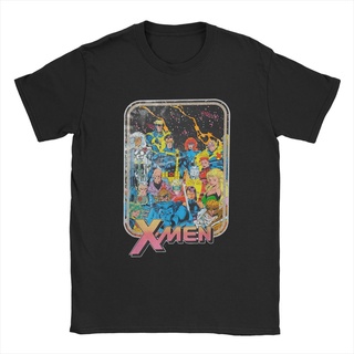 เสื้อยืด Disney Marvel X-Men Vintage Comic T-Shirts for Men Funny Cotton Tees O Neck Short Sleeve เสื เสือยืดผู้ชาย