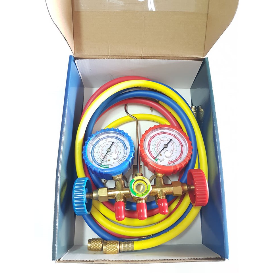 เกจวัดน้ำยาแอร์ R-134 R-22 R-404 Maniflod Gauge Set CT-560 G 60" ชุดเกจวัดน้ำยาแอร์ เกจน้ำยาแอร์  ชุ