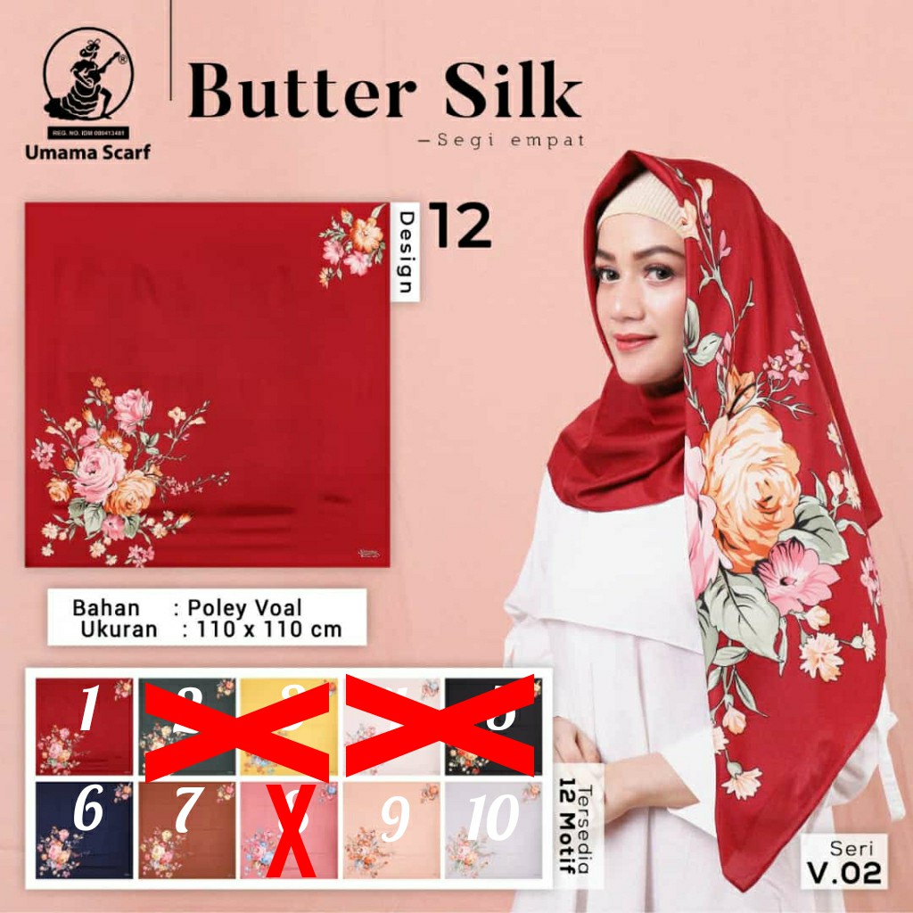 MD SHOP Square BUTTER SILK 12 by UMA SCARF