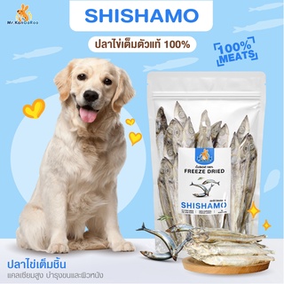 Mr.Kangaroo ปลาไข่เต็มตัว (Freeze Dried Shishamo) ปลาไข่ ขนมฟรีซดราย ขนมหมา จากโปรตีนแท้ 100%