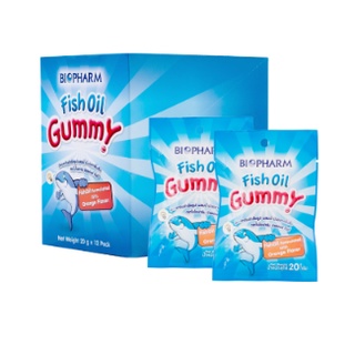 BIOPHARM FISH OIL GUMMY 60G. ไบโอฟาร์ม กัมมี่ น้ำมันปลา