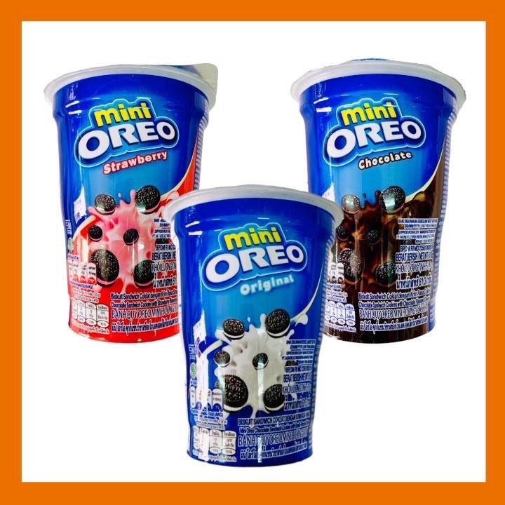New‼️Mini Oreo [มินิโอริโอ้] มี 3รสชาติ 61g.อร่อย กรุบกรอบ | Shopee ...