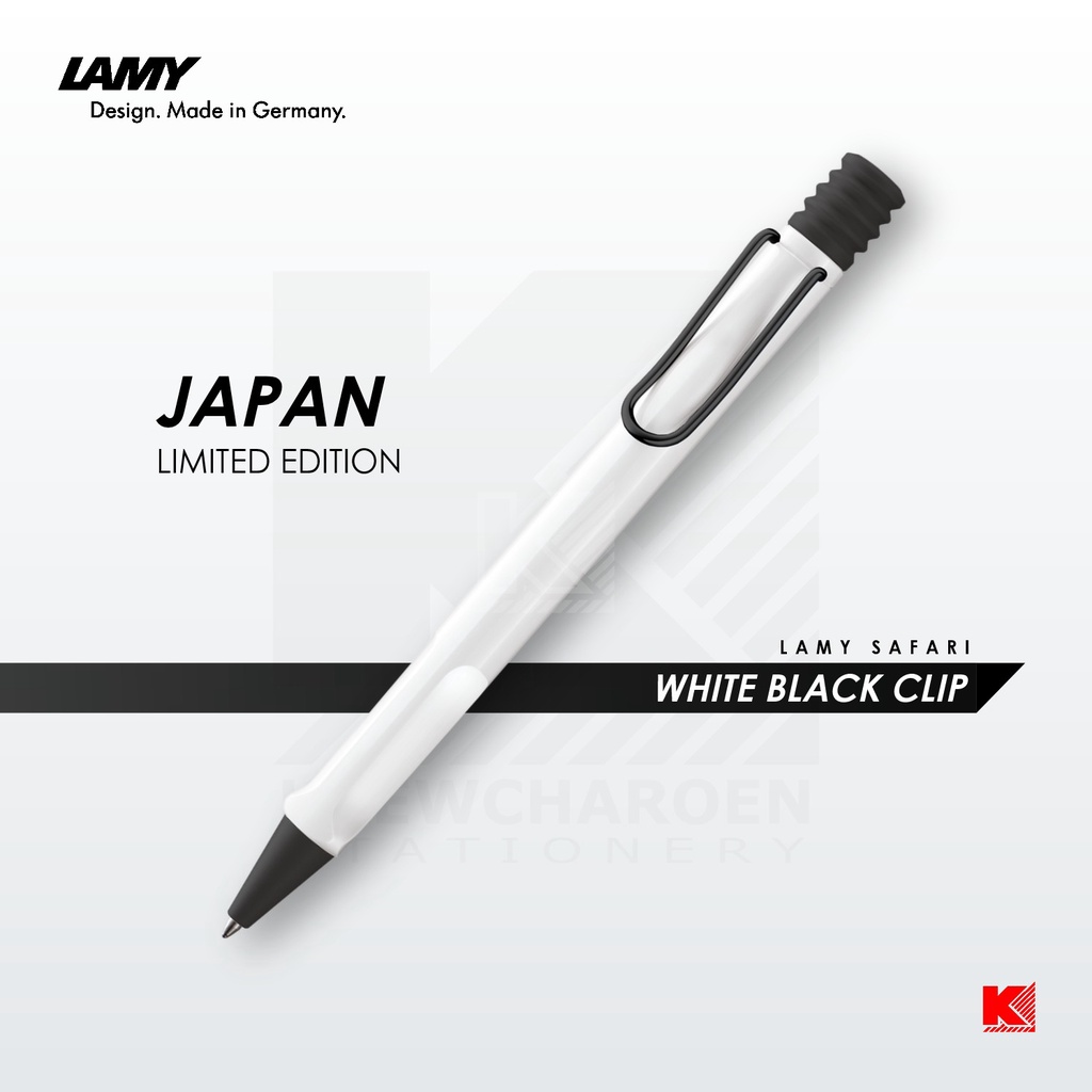 ปากกา Lamy Safari White Black Clip Japan Limited Edition