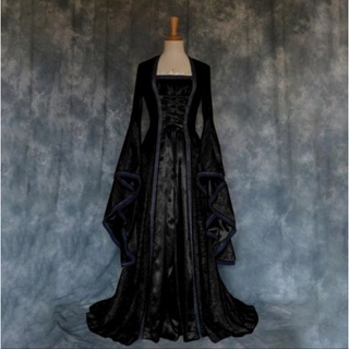 cosplayชุดฮาโลวีนยุคกลางวรรณกรรมย้อนยุคแต่งตัวหญิงRestores ancient ways dress